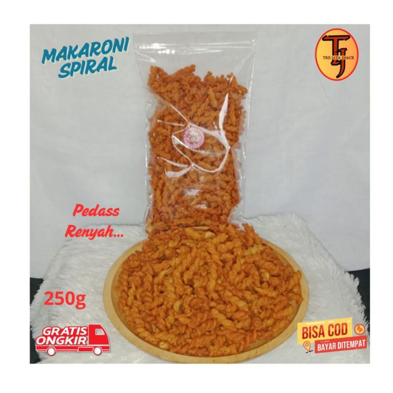 

Makaroni Spiral pedas daun jeruk 1kg rasa berkualitas