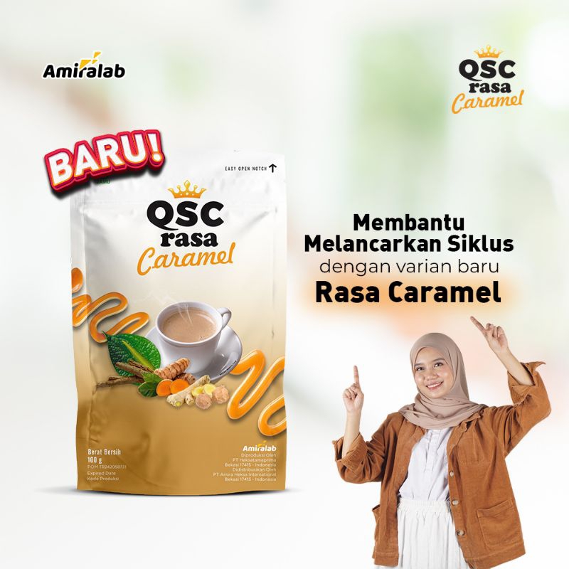 

Amiralab QSC Caramel - Rasa Caramel Melancarkan Menstruasi 8x Zat Aktif