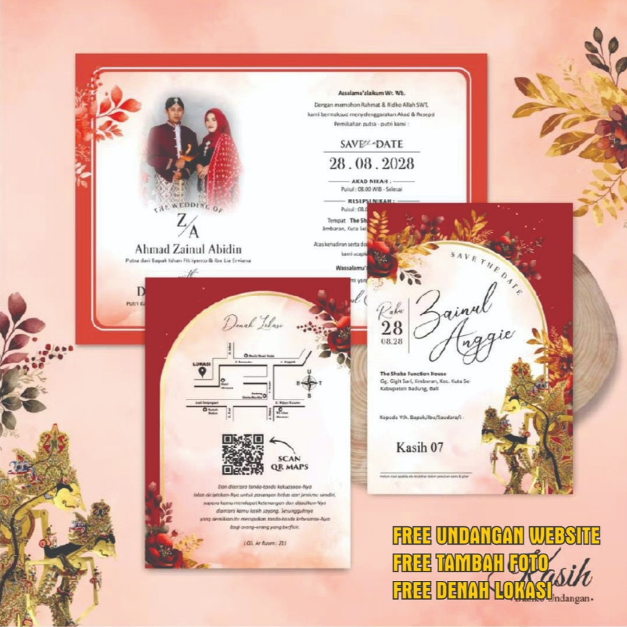 Cetak Undangan pernikahan murah cetak kartu undangan nikah kartu undangan wedding invitation card un