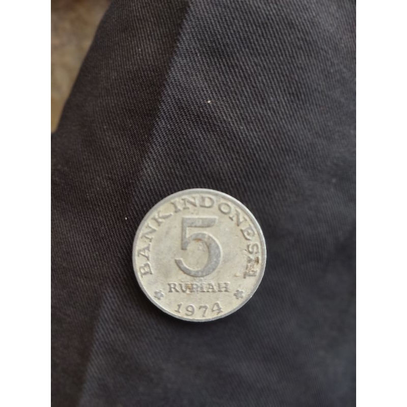 koin 5 rupiah 1974