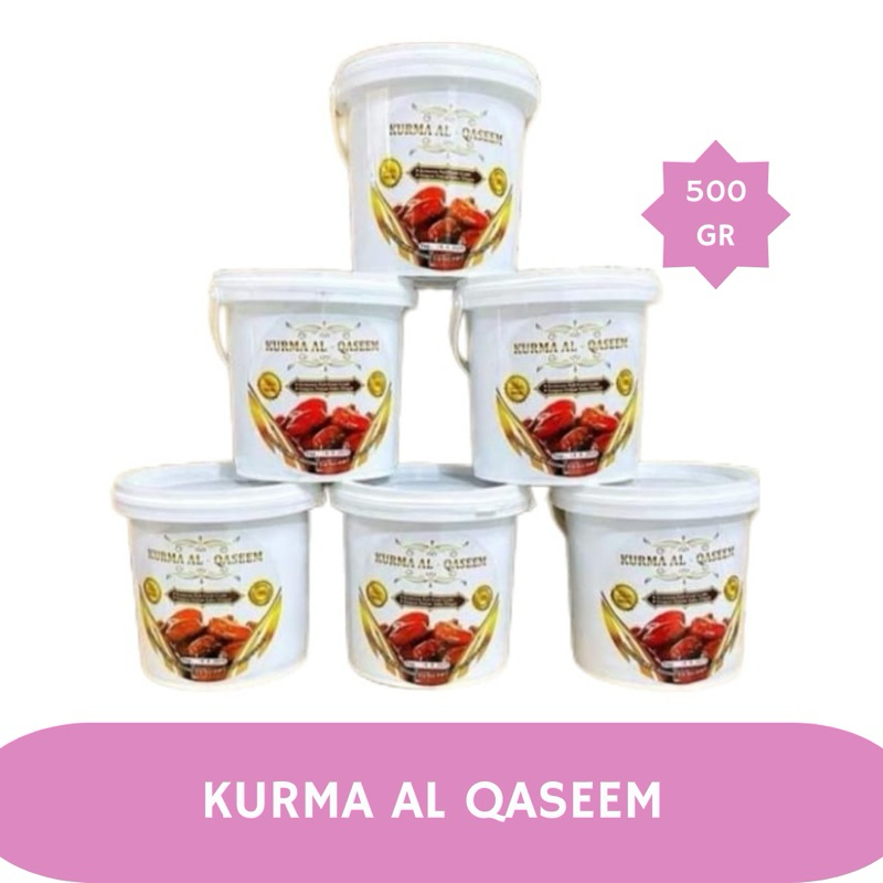 

Kurma Al Qaseem original kemasan ember 500 gr ex 2026