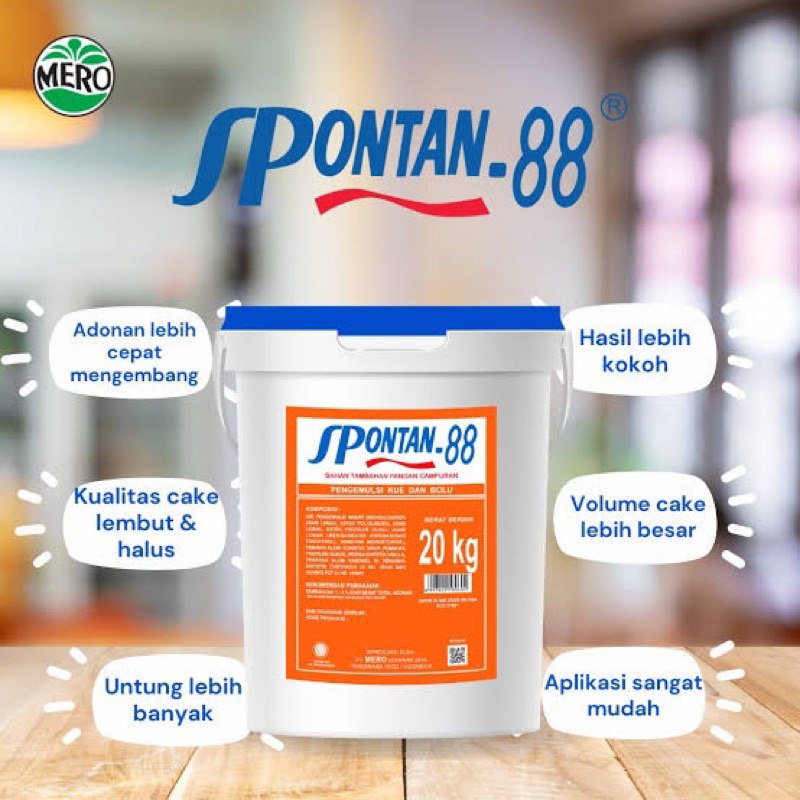 

Spontan 88 Cake Emulsifier repack 250gr