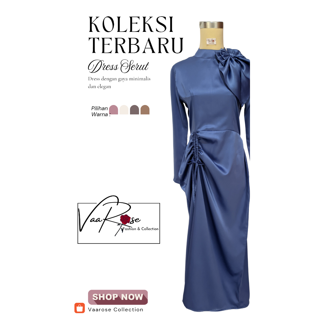 Dress Serut Bridesmaid-Dress simple elegan
