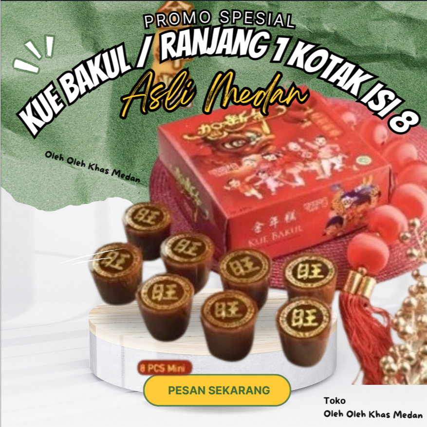 

KUE KERANJANG KUE BAKUL DODOL IMLEK NIAN GAO FUK TNEE KUEH KUE TUTUN 1 KOTAK ISI 8 HALAL MUI / MEDAN