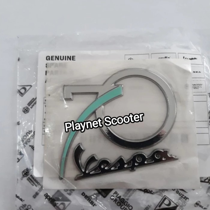 Emblem Sticker Stiker 70 Vespa Limited Edition Original