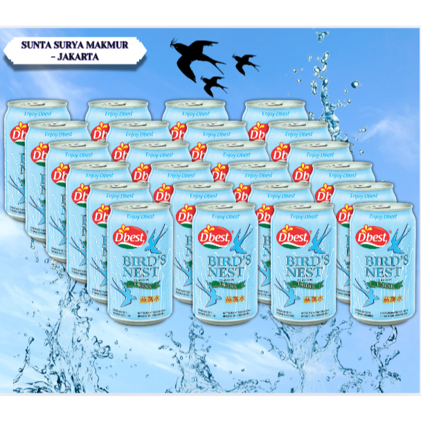 

Minuman Kaleng D'Best Birdnest 320ml 1 Carton isi 24 Pcs