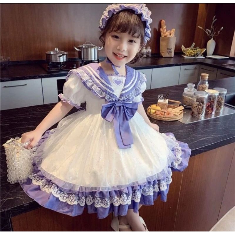 Dress Noni anak cewek/dress Noni anak/dress pesta anak cewek/dress pesta ala noni
