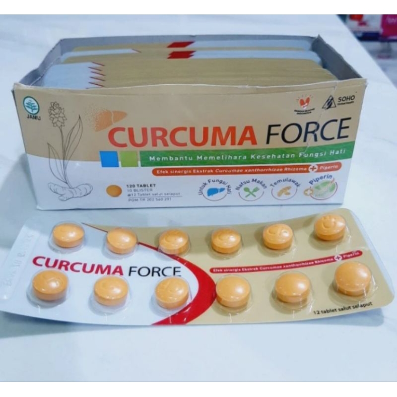 Curcuma FCT  Tablet Perstrip isi 12 Tablet Vitamin Penambah Nafsu Makan