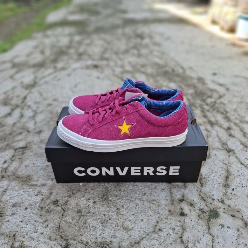 converse one star ox rose maroon