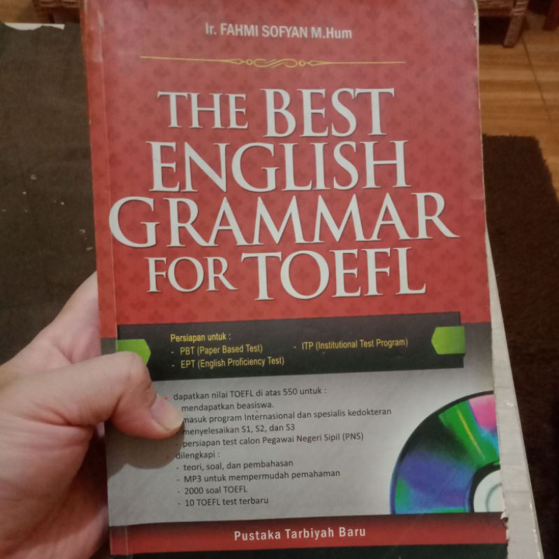 BUKU MURAH THE BEST ENGLISH GRAMMAR FOR TOEFL (preloved/second)