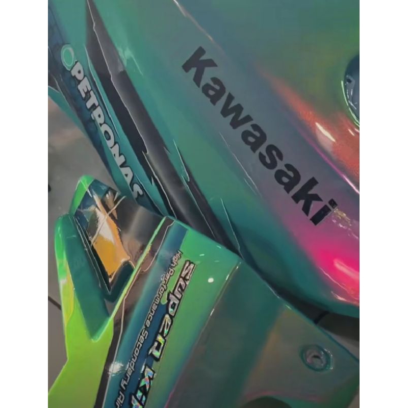 CAT BUNGLON LOVBIER DASAR HIJAU TOSCA