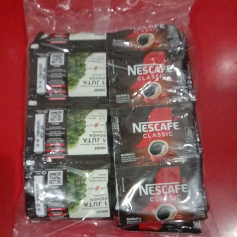 

kopi Nescafe classic 1 pack isi 60 sachet @ 2 gram