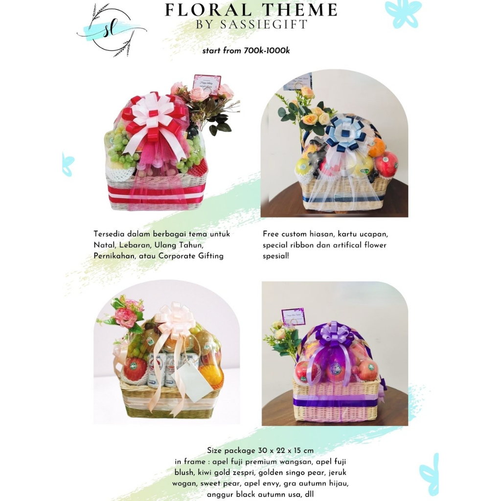 

Parsel buah parcel buah segar hampers buah premium idul fitri spesial lebaran