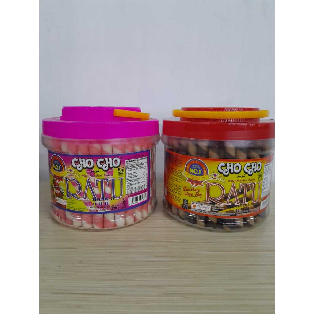 

CHOCHO RATU WAFER STICK | VARIAN STRAWBERY & CHOKLAT | BERAT BERSIH PRODUK 320G