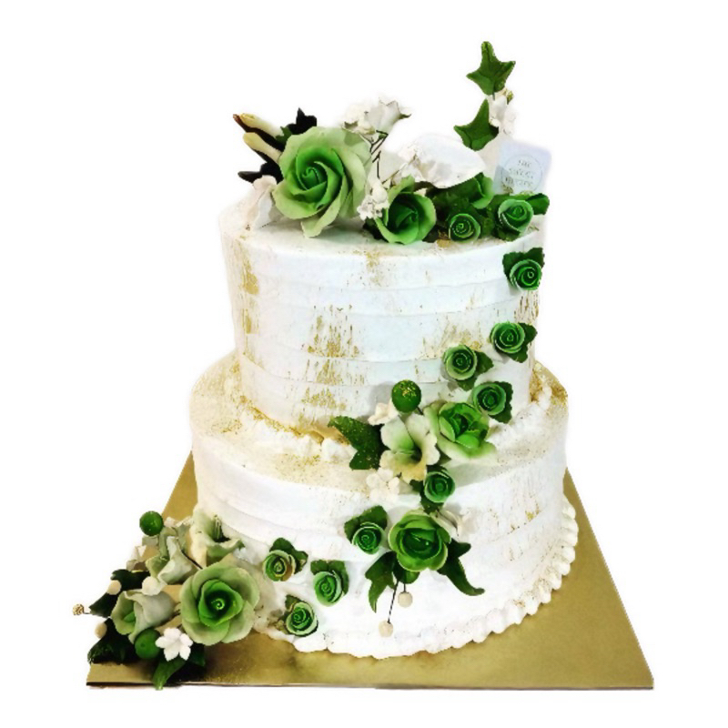 

Cake Flower Rustic Green