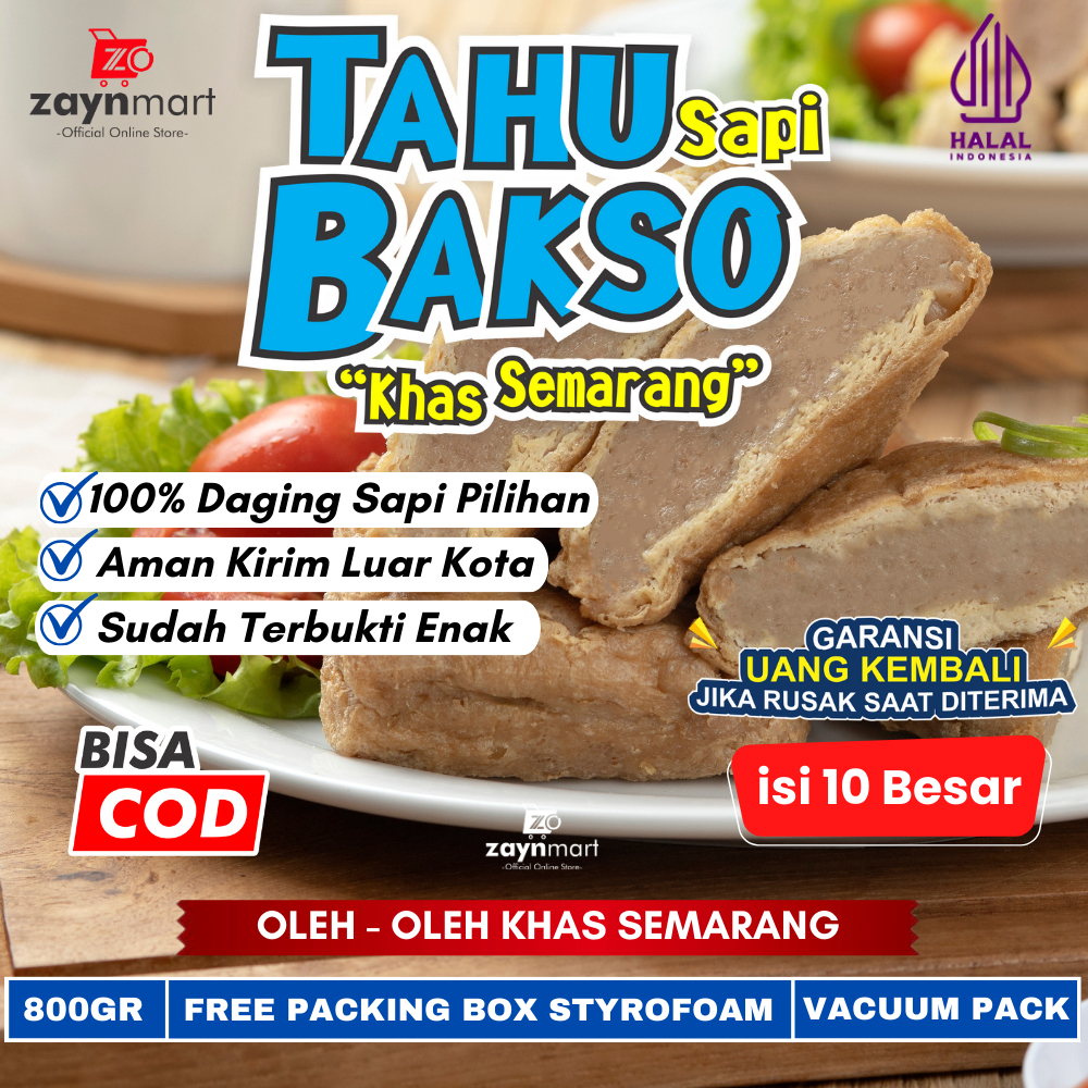 

Tahu Bakso Baxo Sapi Semarang ASLI Premium Besar Oleh-oleh Ungaran Semarang Tahu Bakso vacum