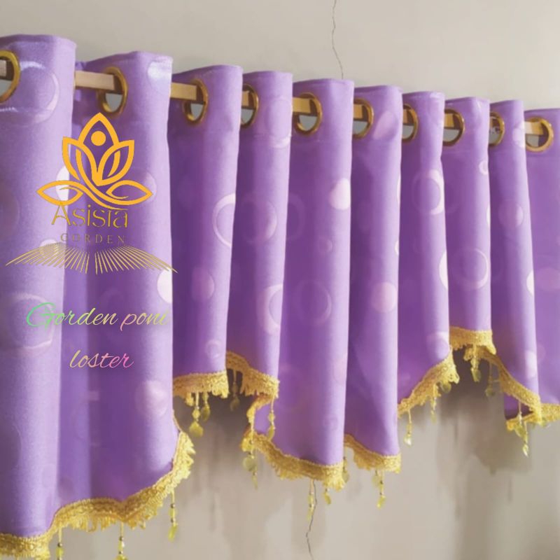 poni Gorden Atas Pintu Gorden Rumbai Poni mewah Model Semokring