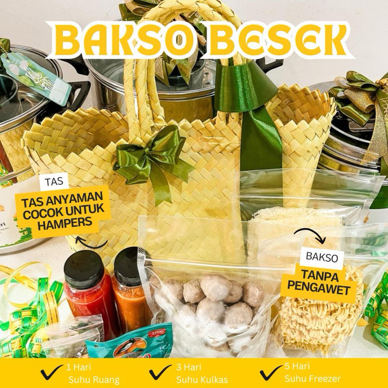 

Bakso Besek Hakiki - Edisi hampers Ramadhan & Lebaran - 100% HALAL