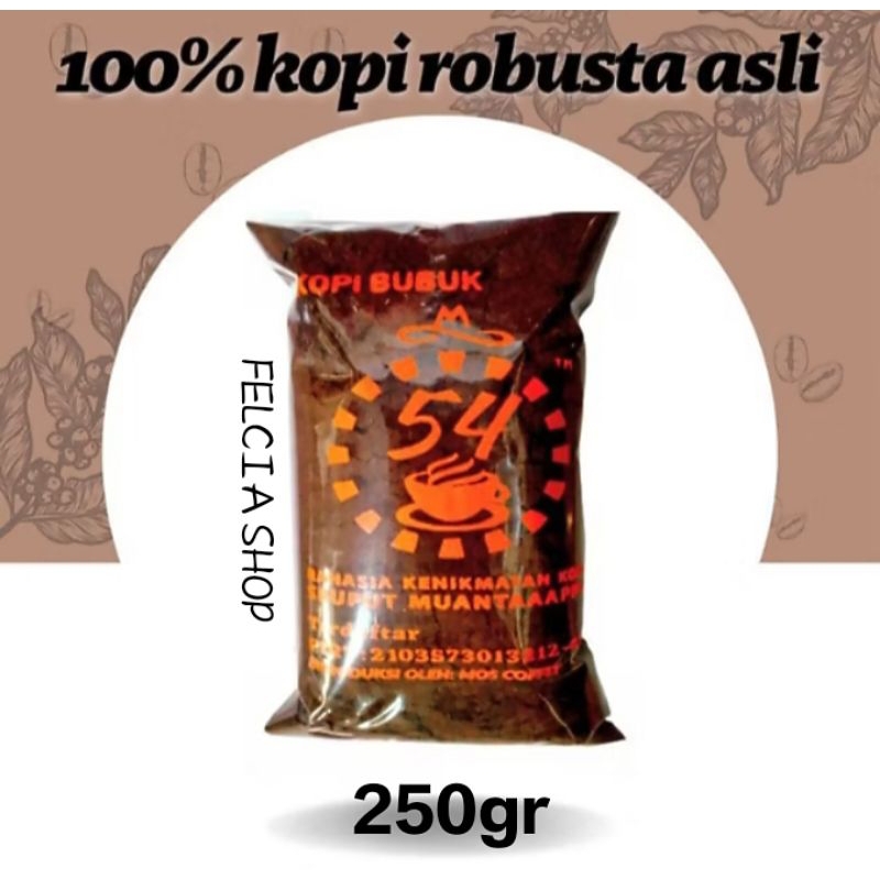 

Kopi Bubuk Robusta Cap 54 Istimewa 250gr