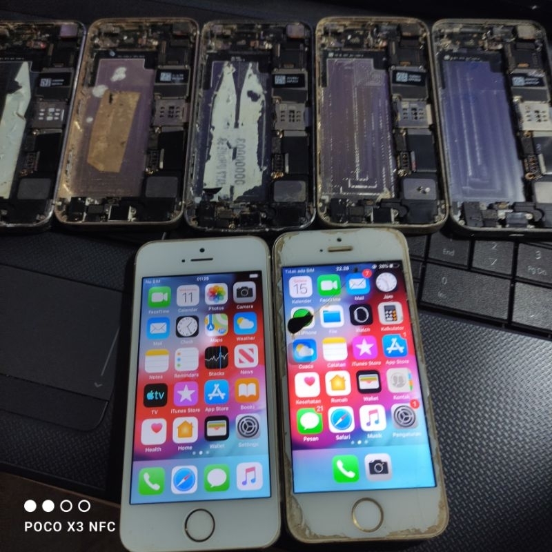 Mesin iphone 5s Masuk menu Bonus Lcd Minus/Rusak anggap bahan dan sparepart cek deskripsi