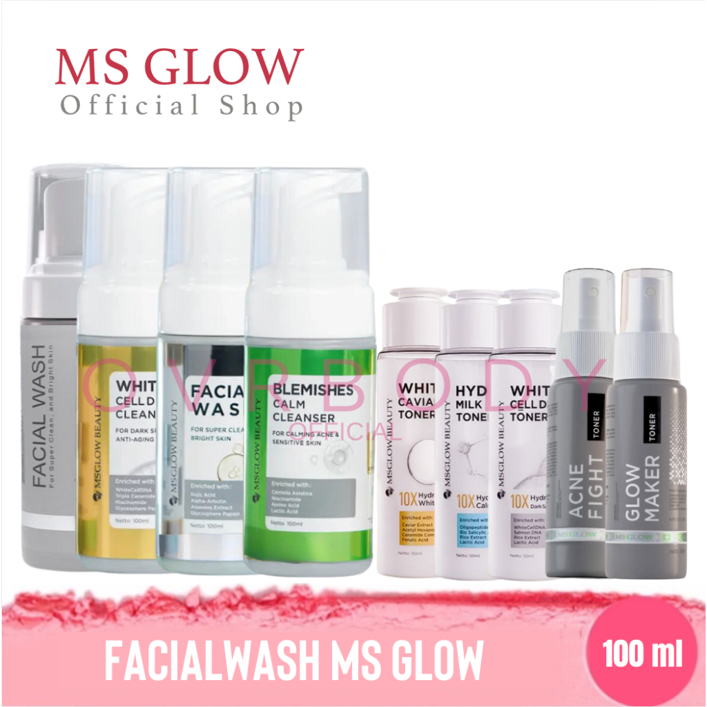 FACIAL WASH GOLDEN GLOW/FACE WASH MS GLOW SABUN WAJAH MS GLOW