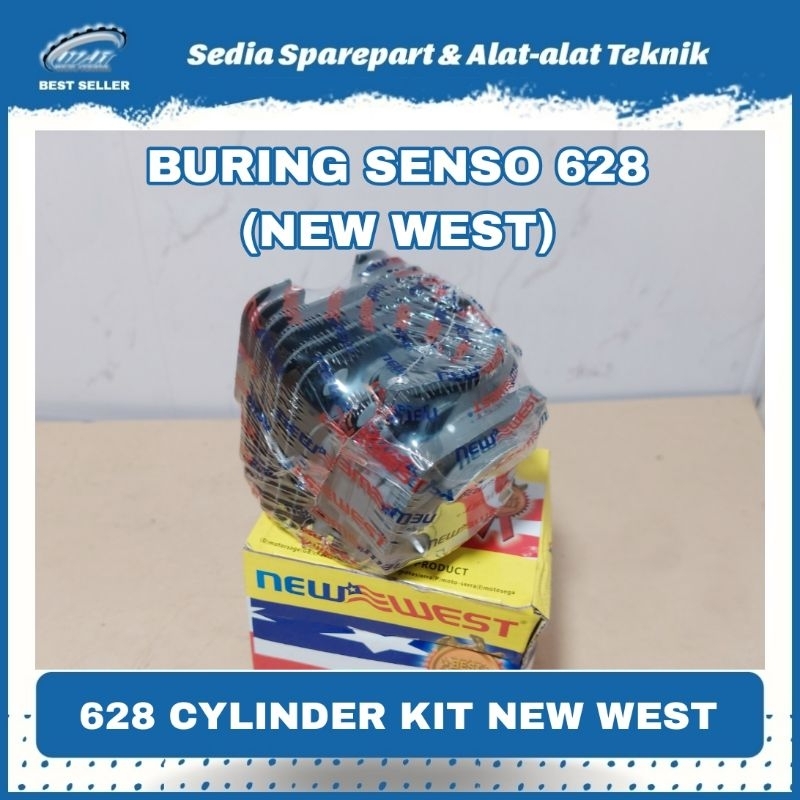 BURING SENSO 628 BLOK PISTON CYLINDER KIT CHAINSAW NEW WEST 628 ASLI