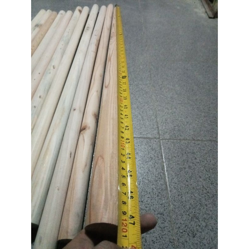 Kayu Dowel/Stick Kayu bulat panjang 120 cm