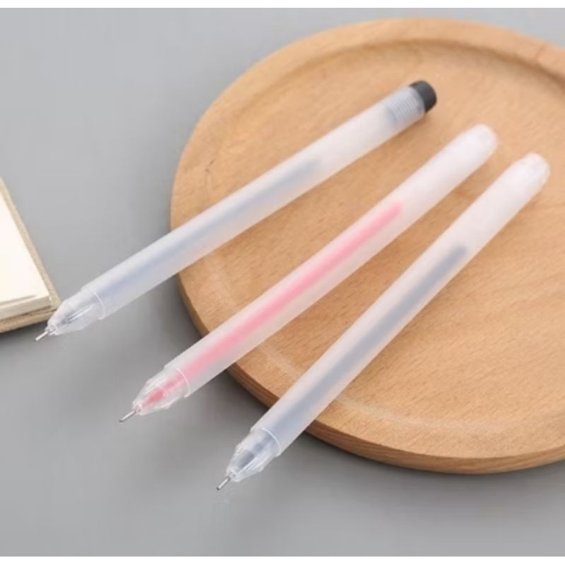 

Pulpel Gel 0.5mm Bolpoin Pena Pulpen Tinta Gel Cair Pena Transparant Pen Gel Pena Tinta Gel Cair Transparan
