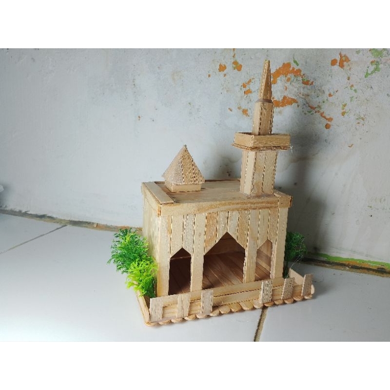 ready cod stik es krim miniatur musholla / masjid kalimantan