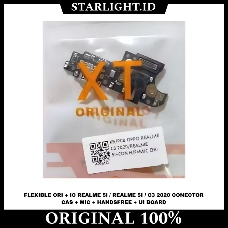 FLEXIBLE FLEKSIBEL BOARD KONEKTOR CONNECTOR CHARGER PAPAN CAS ORI + IC ORI + IC REALME 5i / REALME 5