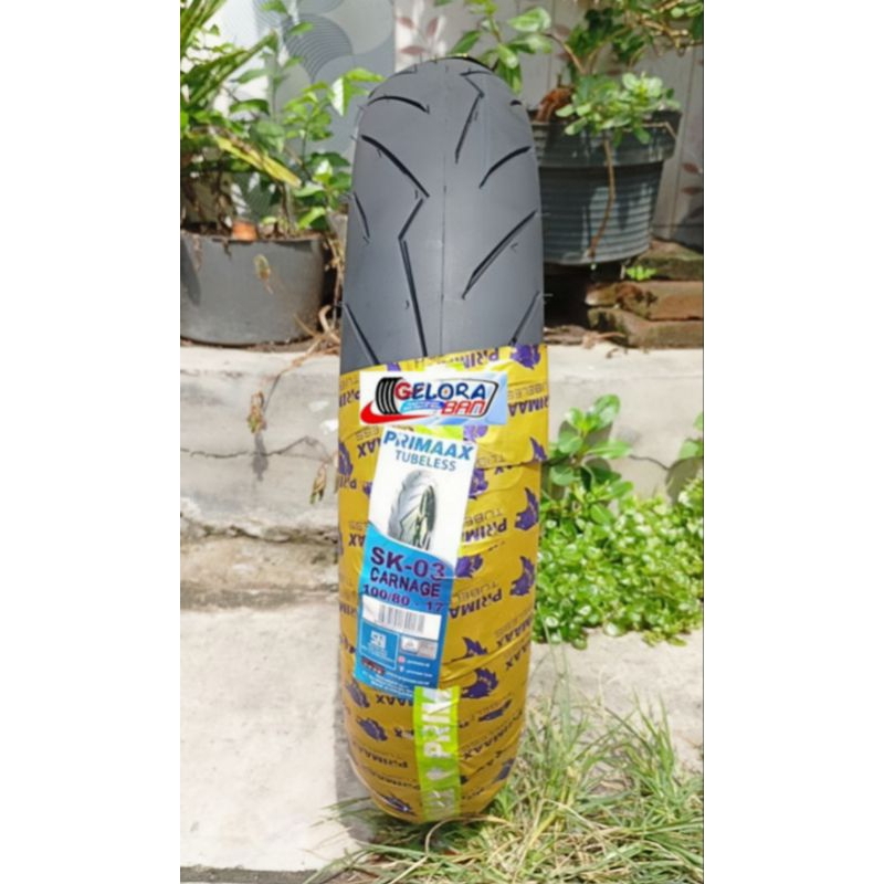 Ban Primaax Sk03 100/80-17 Tubeless Ban Montor Ring 17 ban primaax 100/80-17 ban 100/80-17 Ban CBR V
