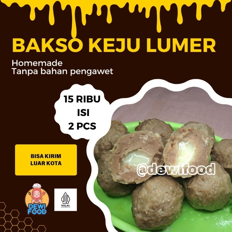 

BAKSO KEJU MOZARELLA LUMER ISI 2 PCS (GRATIS SAMBAL)