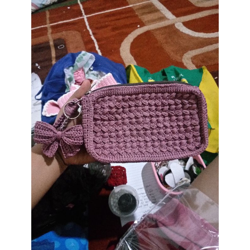 dompet rajut | dompet rajut hp | dompet rajut murah