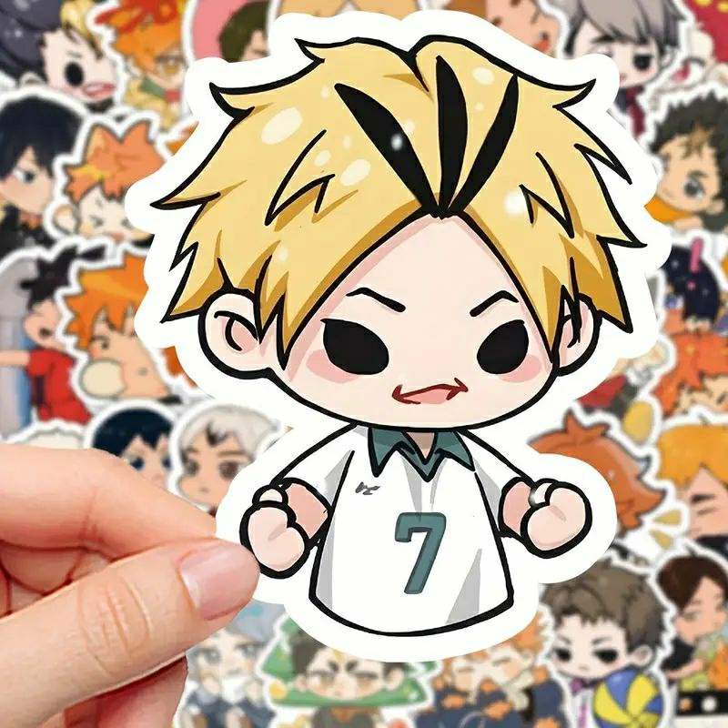Stiker Pack Anime Haikyuu Stiker Haikyuu Kawaii Stiker High Quality, Stiker Aesthetic Stiker Laptop 