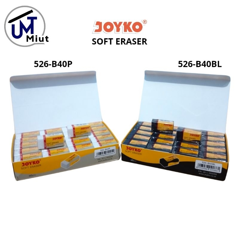 

Joyko Eraser penghapus pensil 526-B40BL hitam & 526-B40P putih