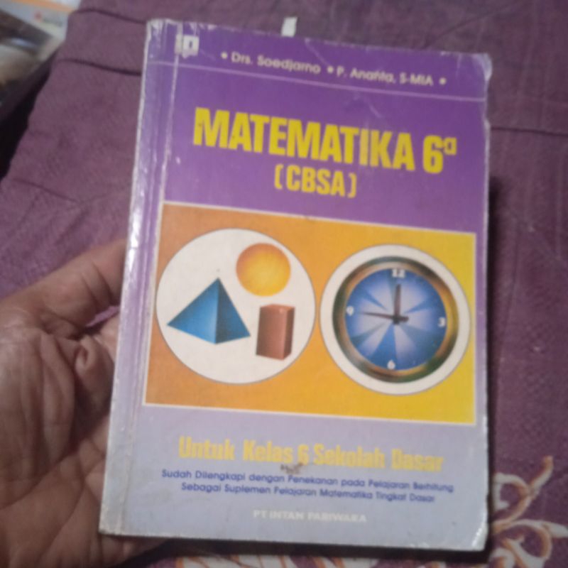 buku matematika 6a cbsa untuk kelas 6 SD buku original jadul