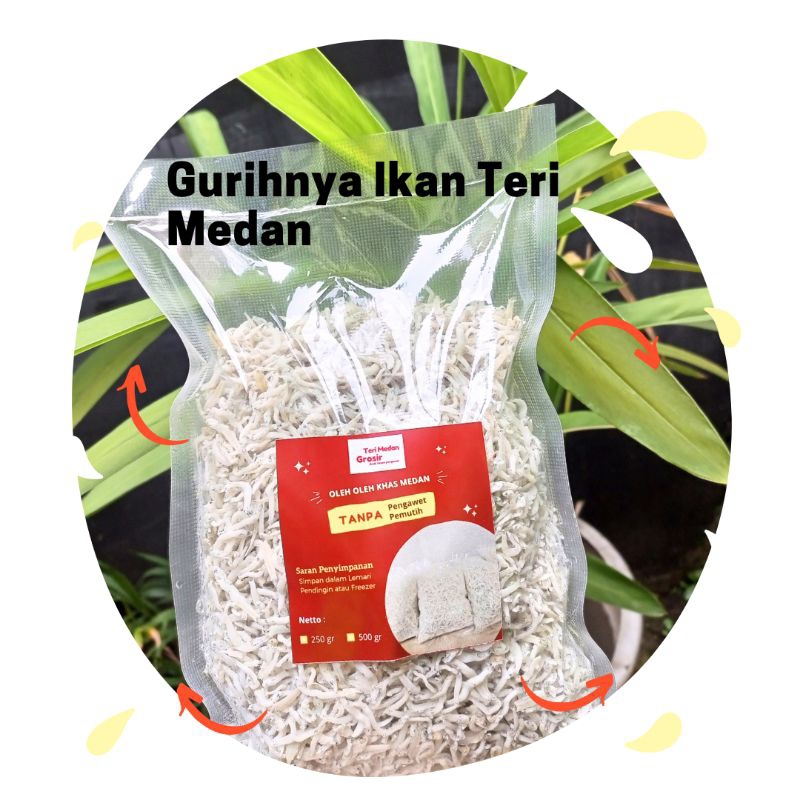 

Teri Medan, Teri Medan Kering 1 kg/ Ikan Teri Medan 1Kg, Tanpa Pengawet dan pemutih, Enak dan Gurih,