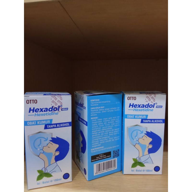 Hexadol Mint Obat Kumur Tanpa Alkohol @100ml