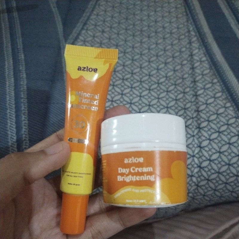 day cream dan tinted sunscreen azloe