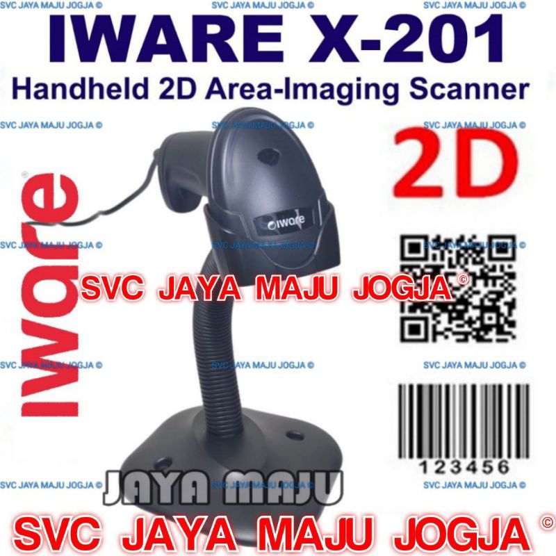 IWARE  X-201  -  USB  -  2D  1D  ||  BARCODE SCANNER HANDHELD - AREA IMAGER - AUTOSCAN  ||  X201  X 
