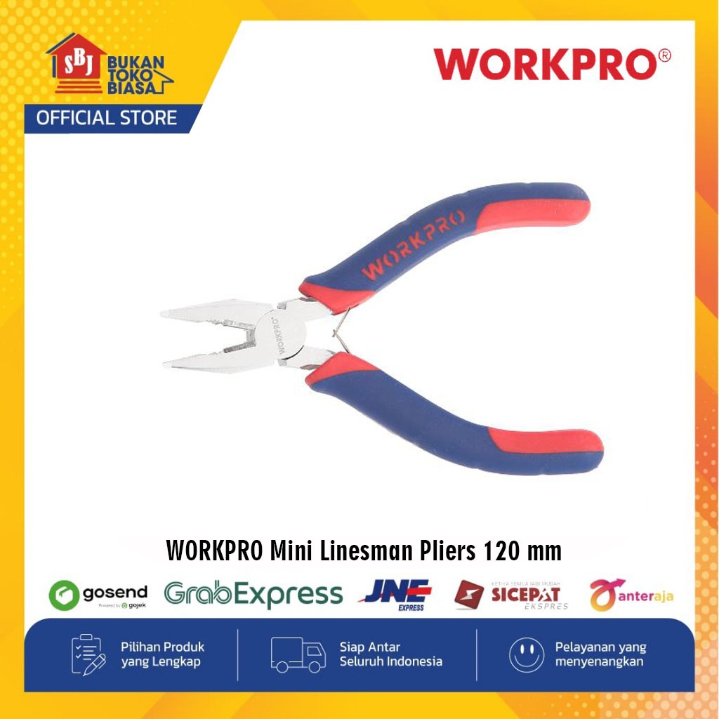 WORKPRO Tang Kombinasi Mini Linesman Pliers 120 mm W031019