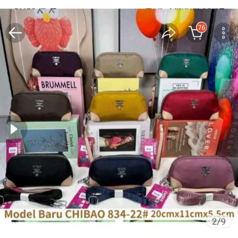 Tas Fashion 422 - Tas Impor bahan parasut anti air - tas kecil ada selempangan