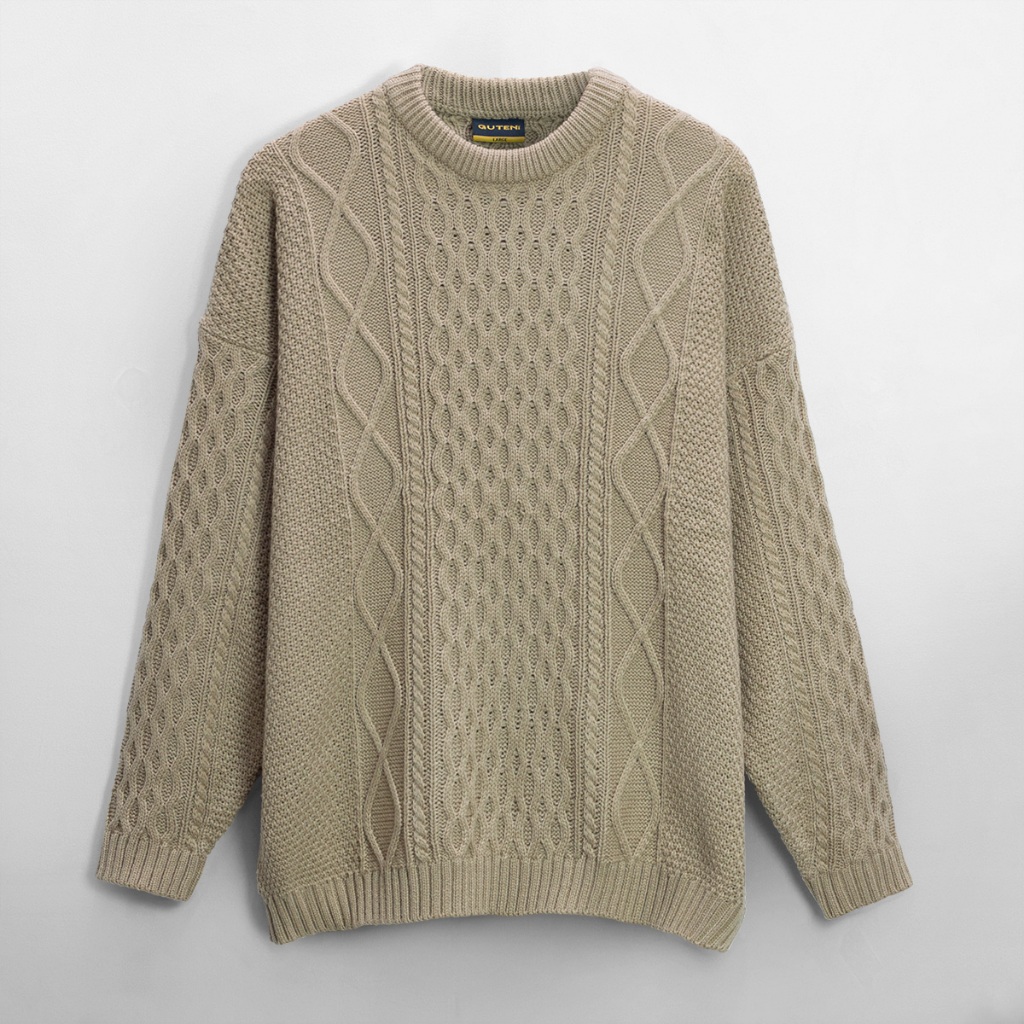 Guten Inc - Sweater Rajut Pria Knittwear Cable Guten