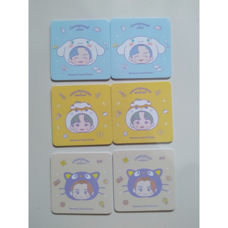 SANRIO MEMORY CARD GAME NCT JOHNNY JENO SHOOTARO