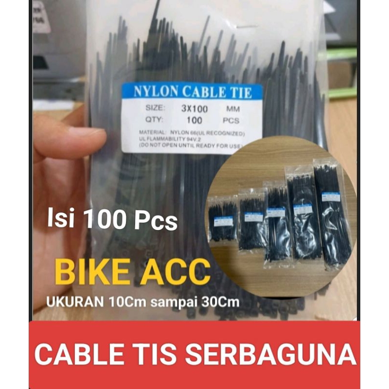 

Cable Ties/Kabel Ties Serbaguna 10cm 15cm 20cm 25cm 30cm Nylon Hitam