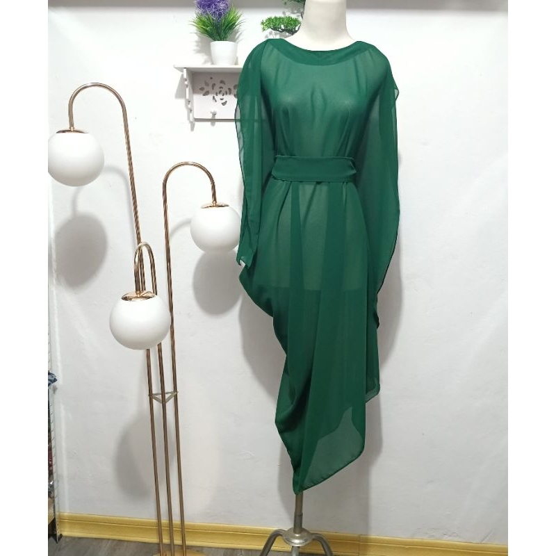 ABYAN- OUTFIT KONDANGAN CARDIGAN / GAUN HIJAU NATAL / CARDIGAN LUARAN WANITA