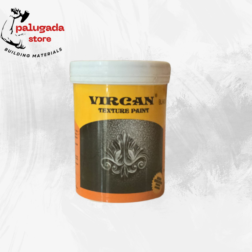 VIRCAN CAT TEXTURE WARNA HITAM 1 LITER