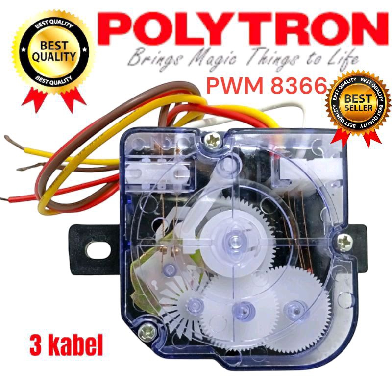 Timer wash mesin cuci Polytron PWM 9366 PWM 9568 PWM 9358 timer pencuci mesin cuci Polytron 2 tabung