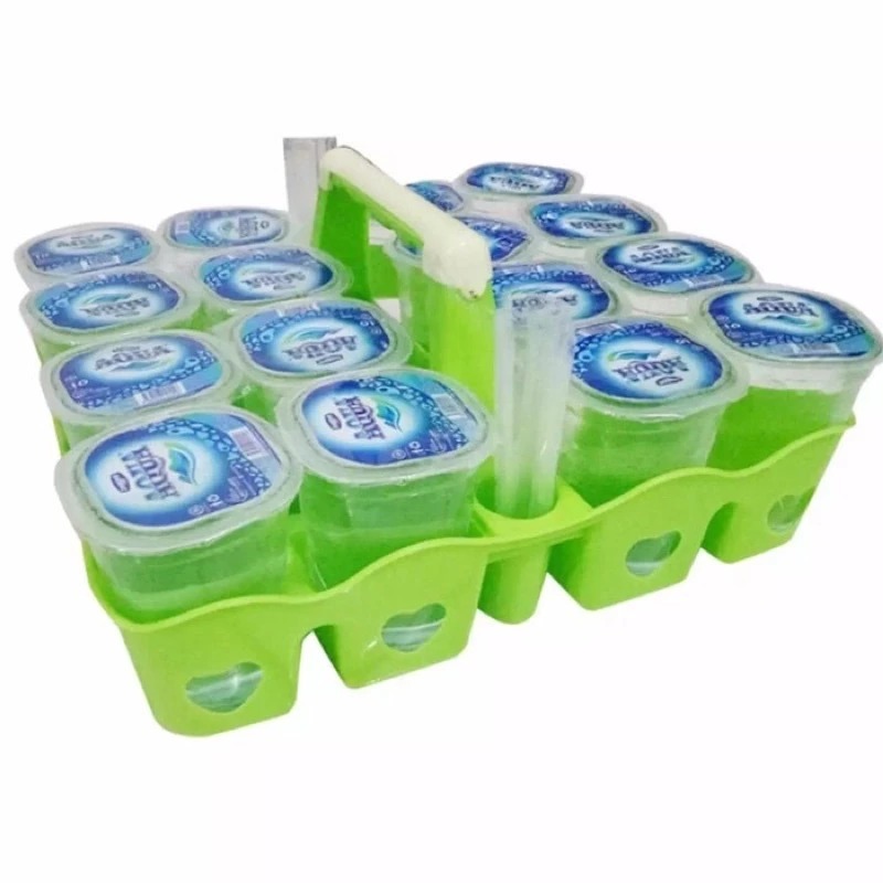 RAK AQUA GELAS 16 LUBANG Tempat Aqua Gelas Plastik Tempat Gelas Rak botol Aqua 16 sloot