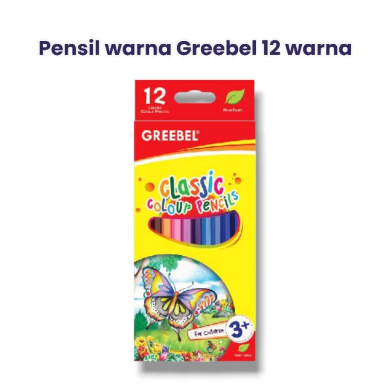

Pensil Warna Greebel 12 warna Classic